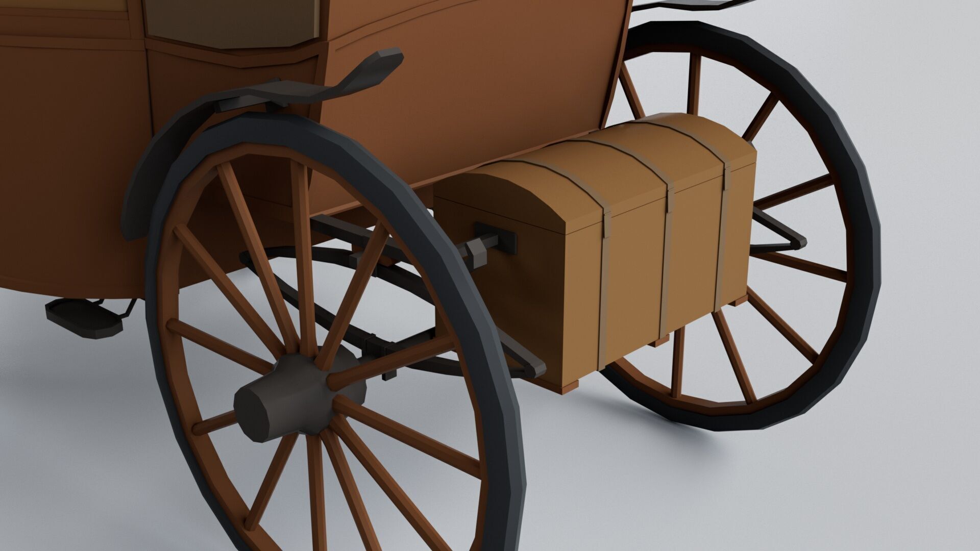 3 Carriage Collection - Game Ready 3D model_3