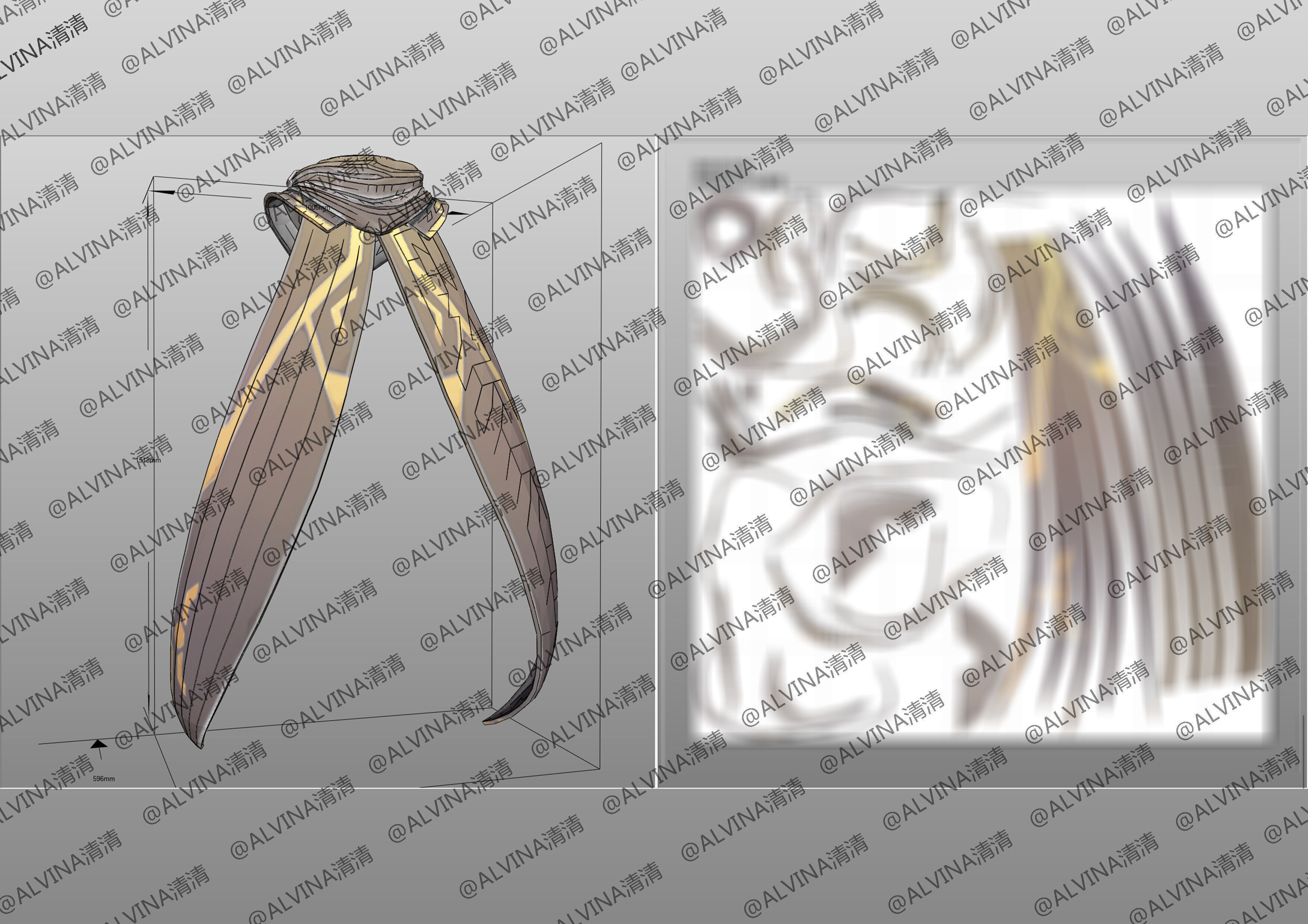 Overwatch 2  Ramattra Omnic Form Armor - DIY Cosplay Pepakura Low-poly 3D model_17