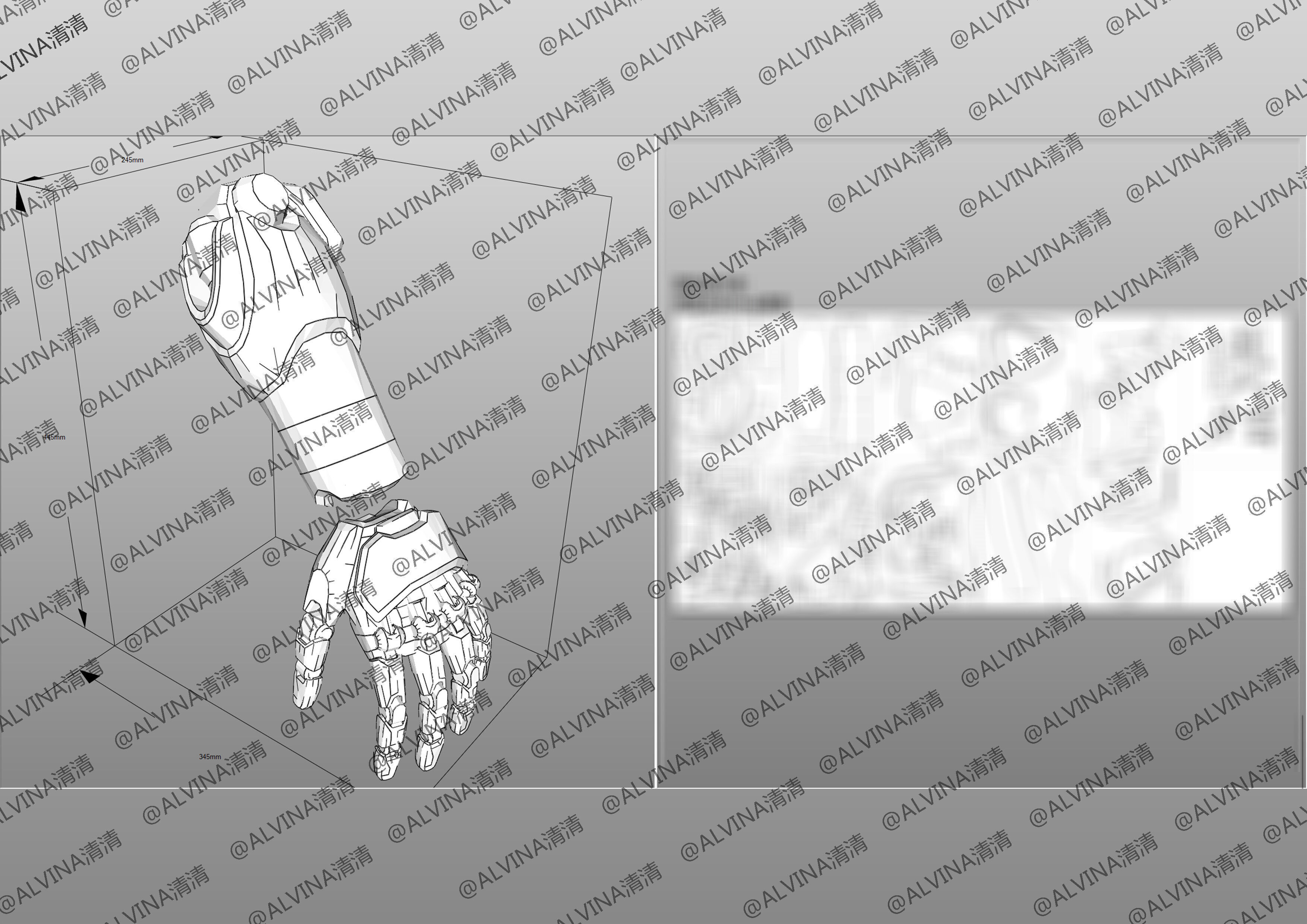 Overwatch 2  Ramattra Omnic Form Armor - DIY Cosplay Pepakura Low-poly 3D model_30