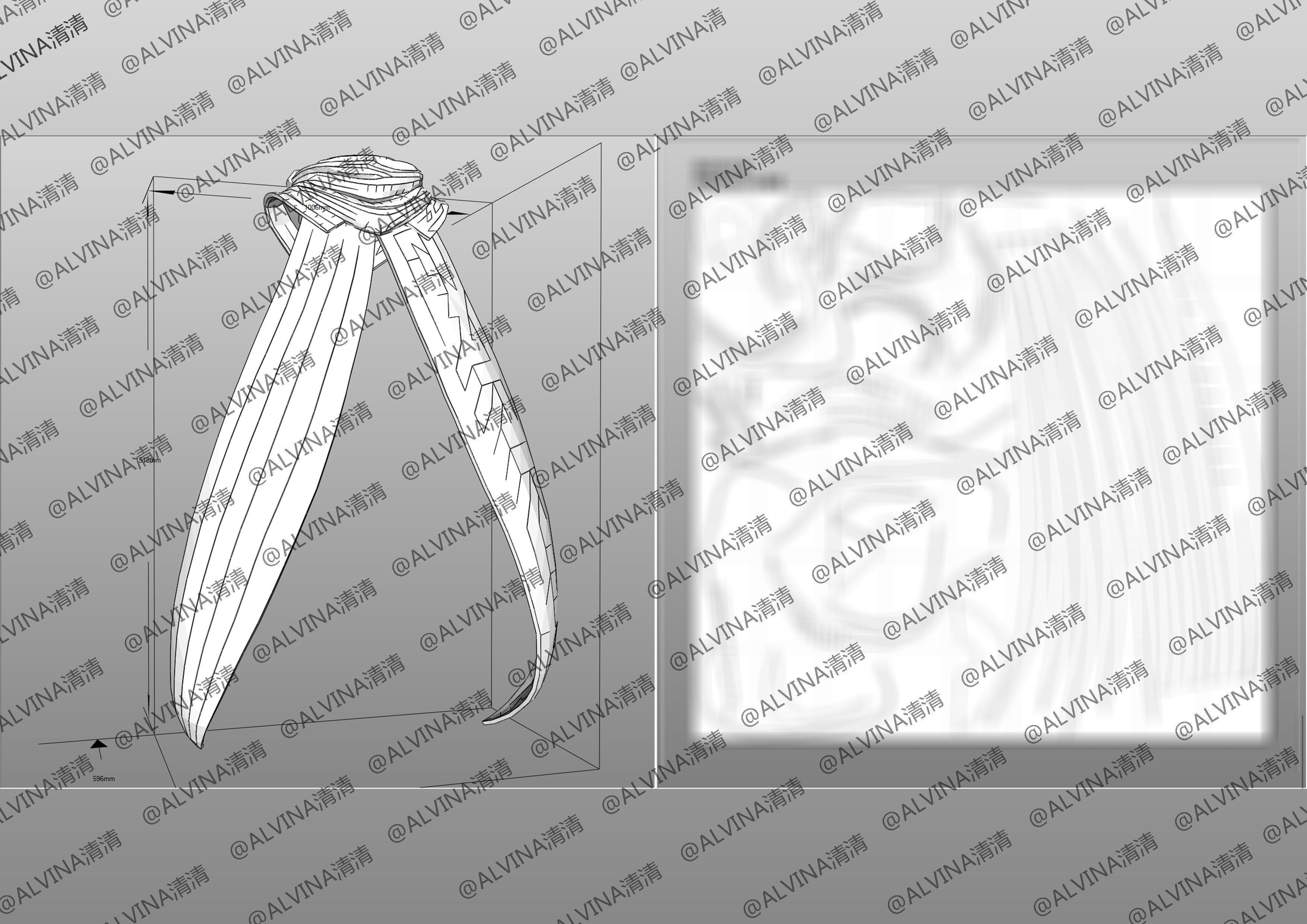 Overwatch 2  Ramattra Omnic Form Armor - DIY Cosplay Pepakura Low-poly 3D model_18