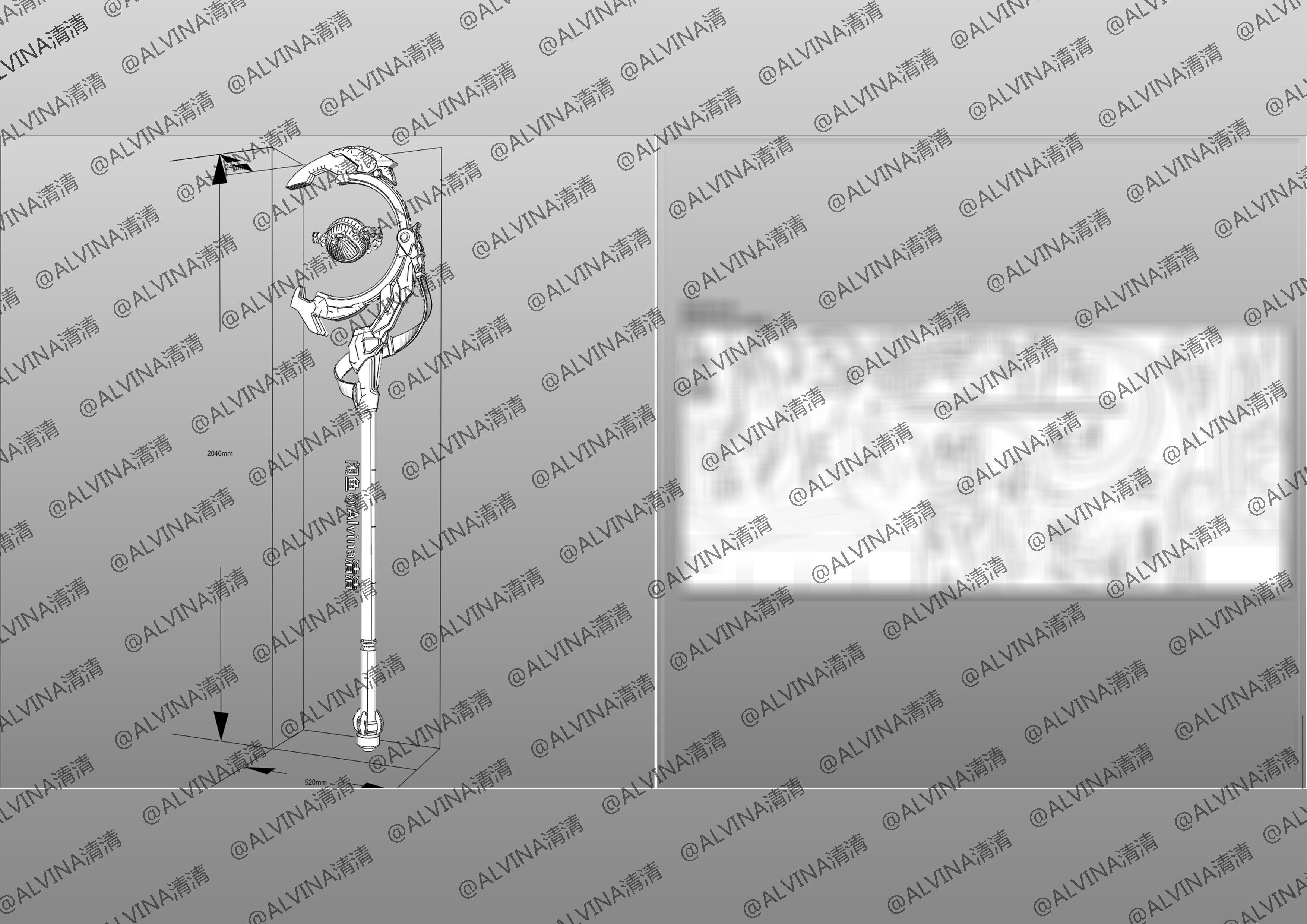 Overwatch 2  Ramattra Omnic Form Armor - DIY Cosplay Pepakura Low-poly 3D model_38