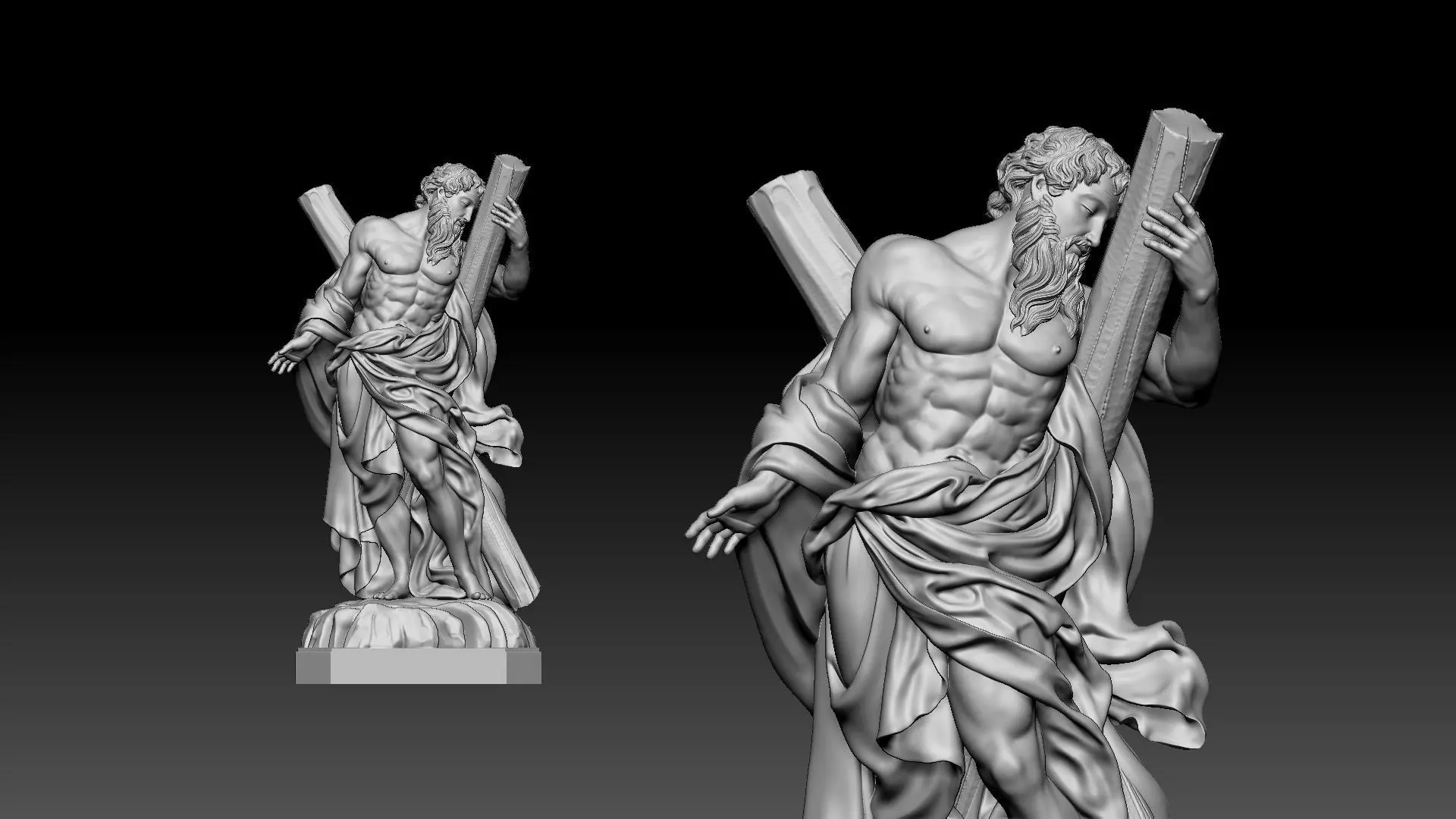 Saint Andrew 3D print model