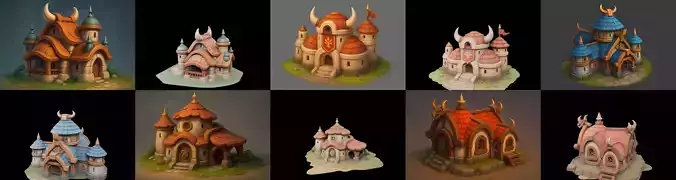 Fortress Building bundle 15 pack 100 glb