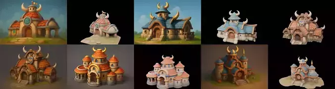 Fortress Building bundle 14 pack 100 glb