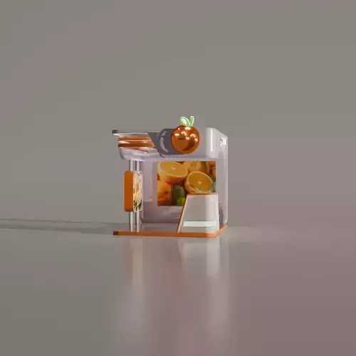 booth exhibtion orange juice