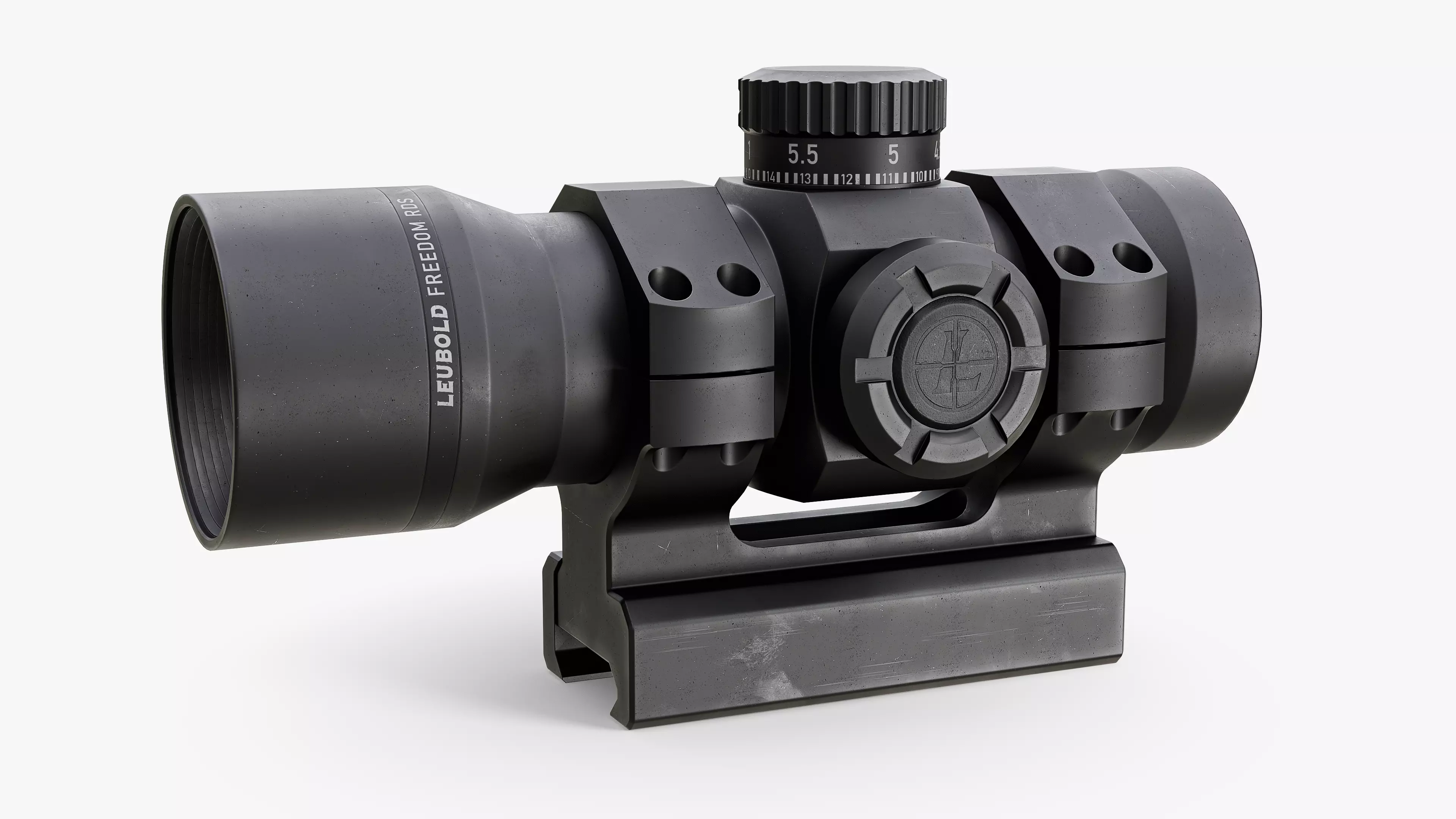 LEUBOLD RDS Weapon Sight Low-poly 3D model_0