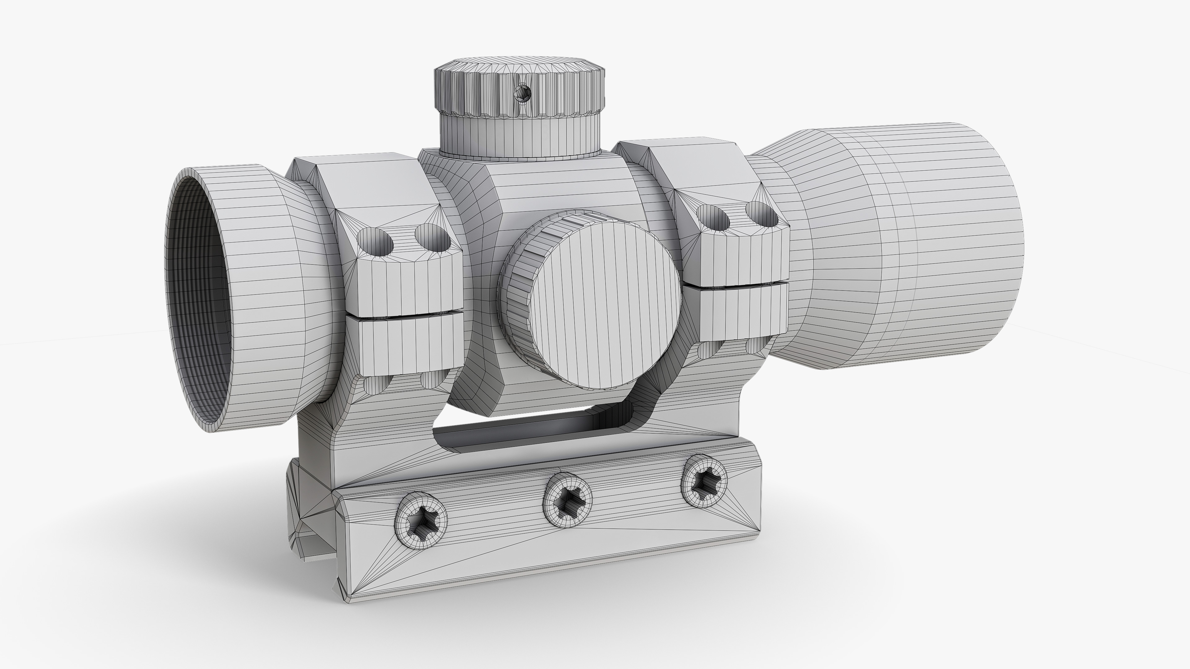 LEUBOLD RDS Weapon Sight Low-poly 3D model_24