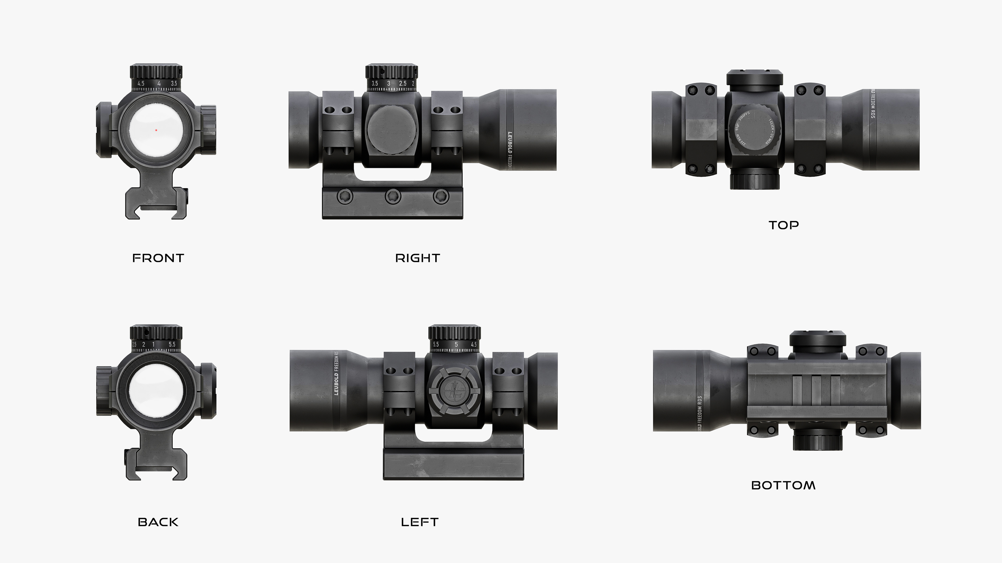 LEUBOLD RDS Weapon Sight Low-poly 3D model_20
