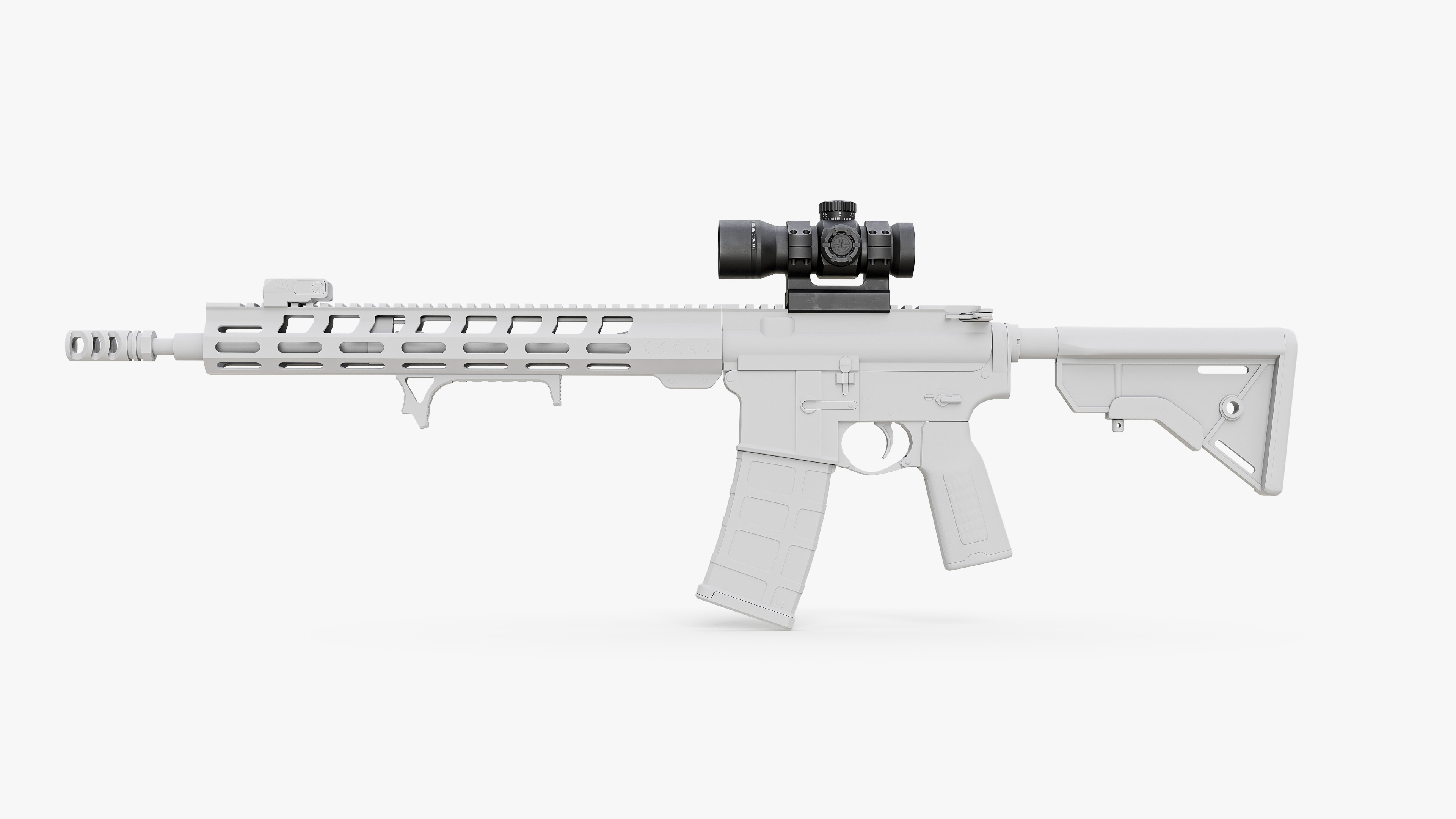 LEUBOLD RDS Weapon Sight Low-poly 3D model_21