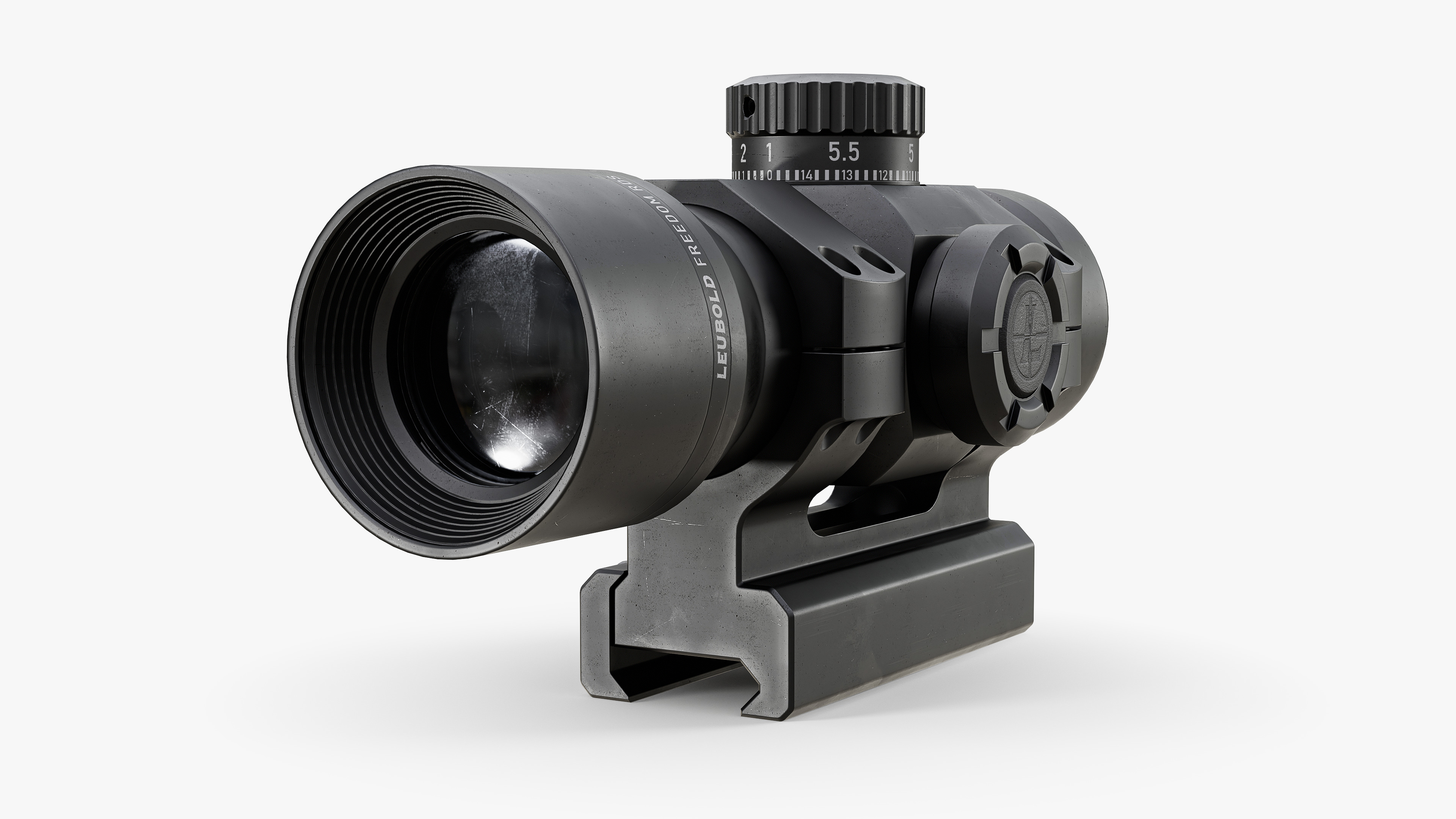 LEUBOLD RDS Weapon Sight Low-poly 3D model_5