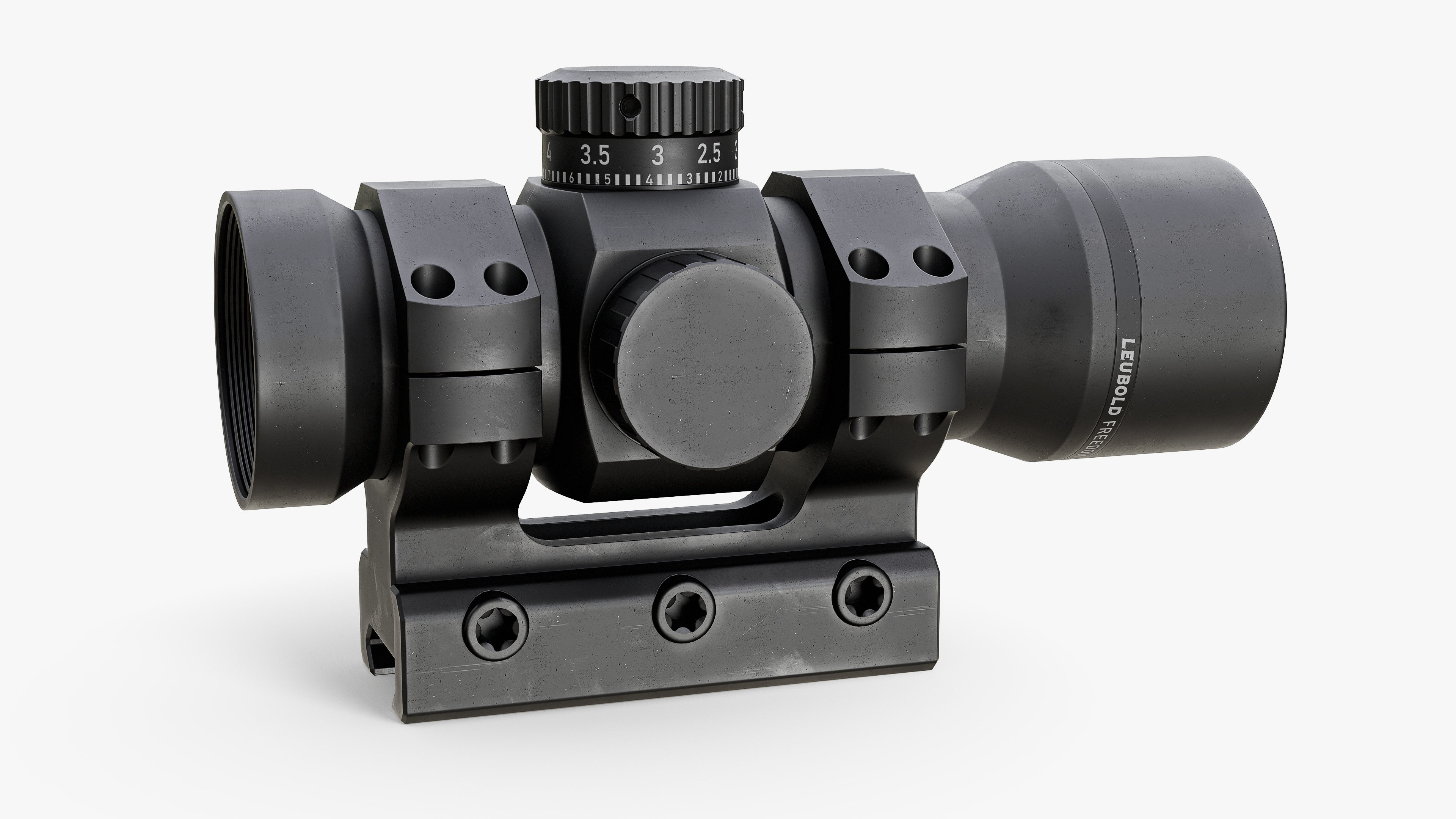 LEUBOLD RDS Weapon Sight Low-poly 3D model_9