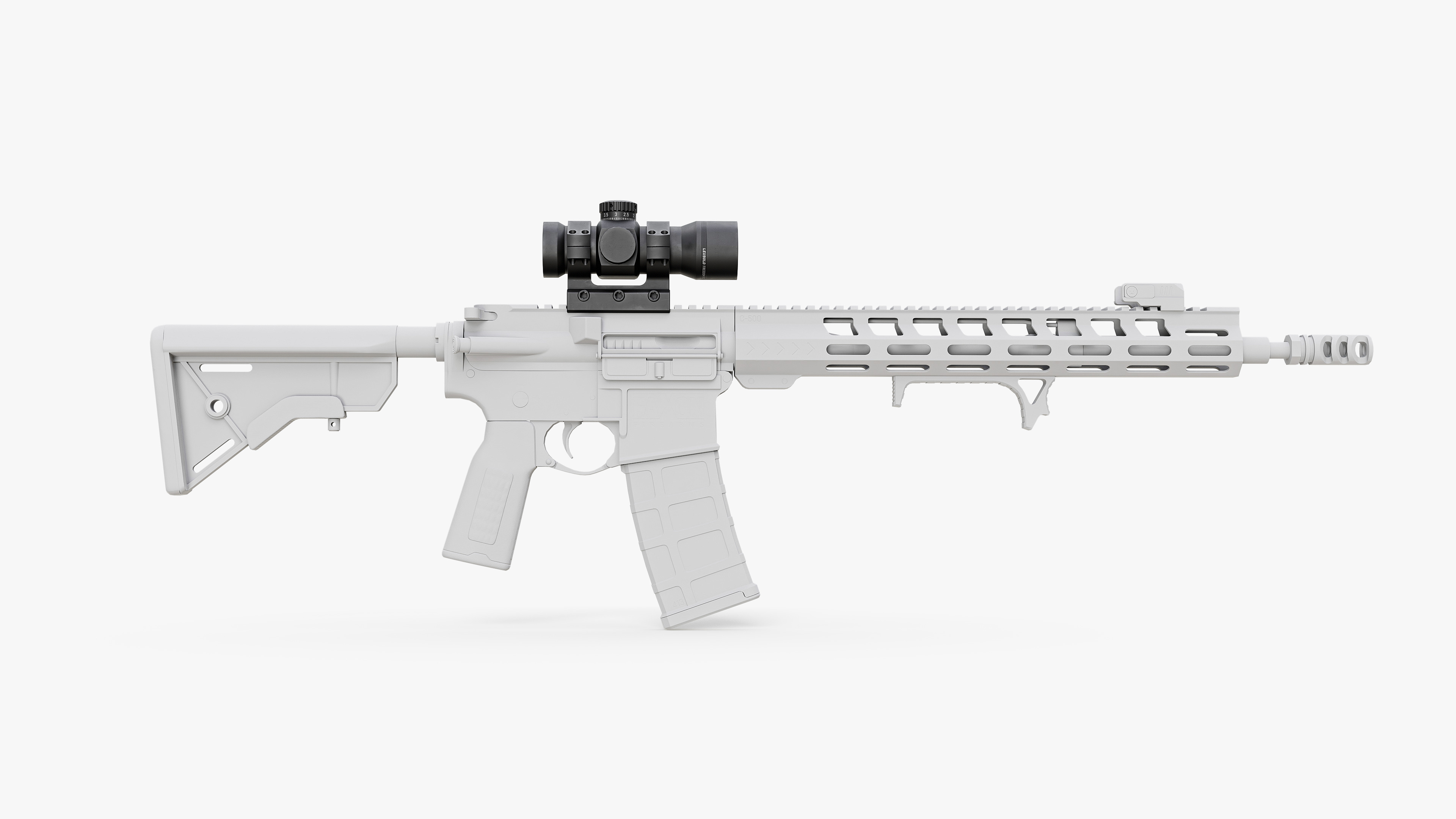 LEUBOLD RDS Weapon Sight Low-poly 3D model_22