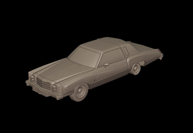 CHEVROLET MONTE CARLO 1976 3D PRINT MODEL 3D print model