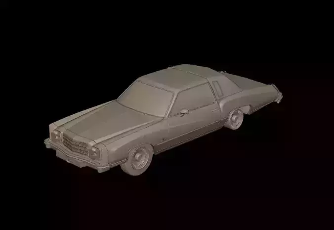 CHEVROLET MONTE CARLO 1976 3D PRINT MODEL