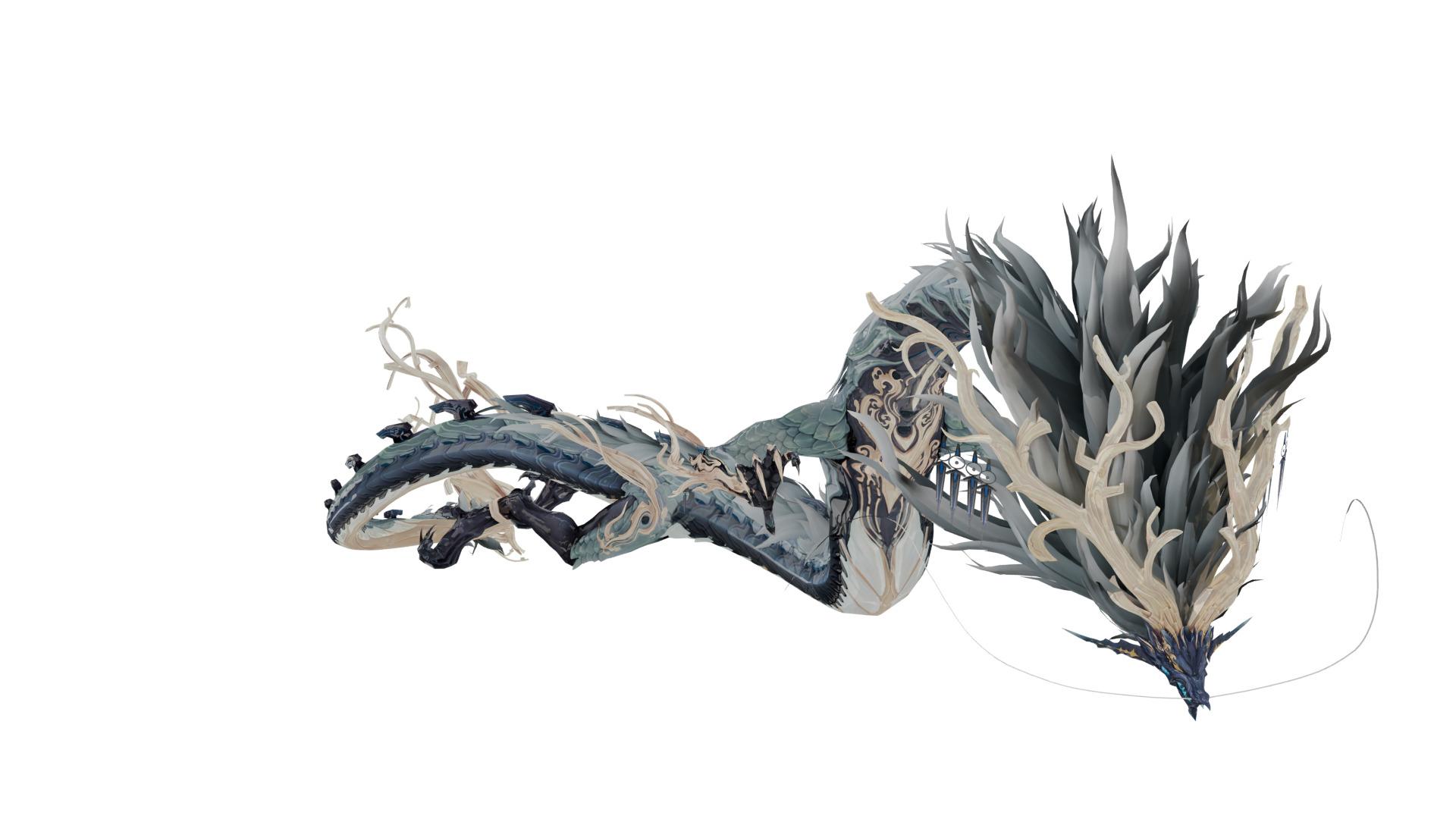 Ancient Dragon  Low-poly 3D model_11