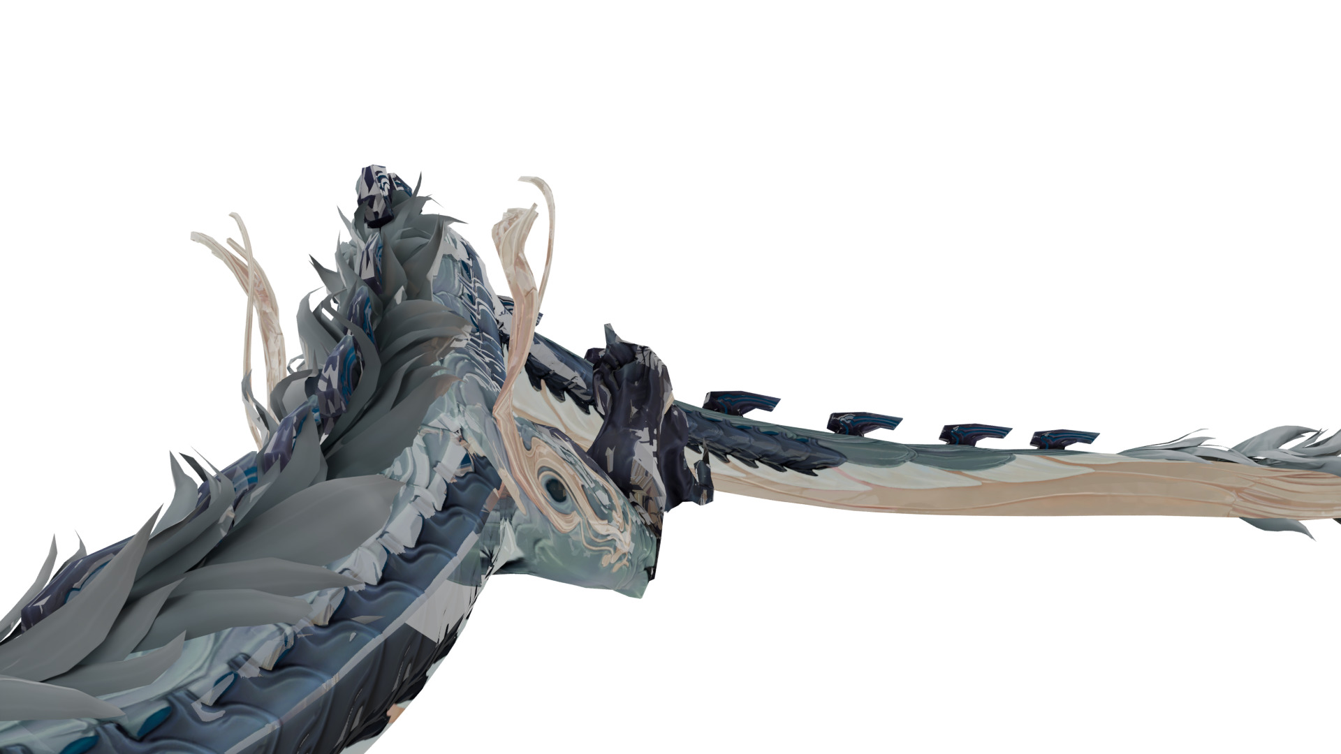 Ancient Dragon  Low-poly 3D model_10