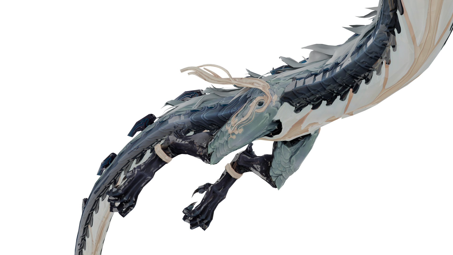 Ancient Dragon  Low-poly 3D model_4