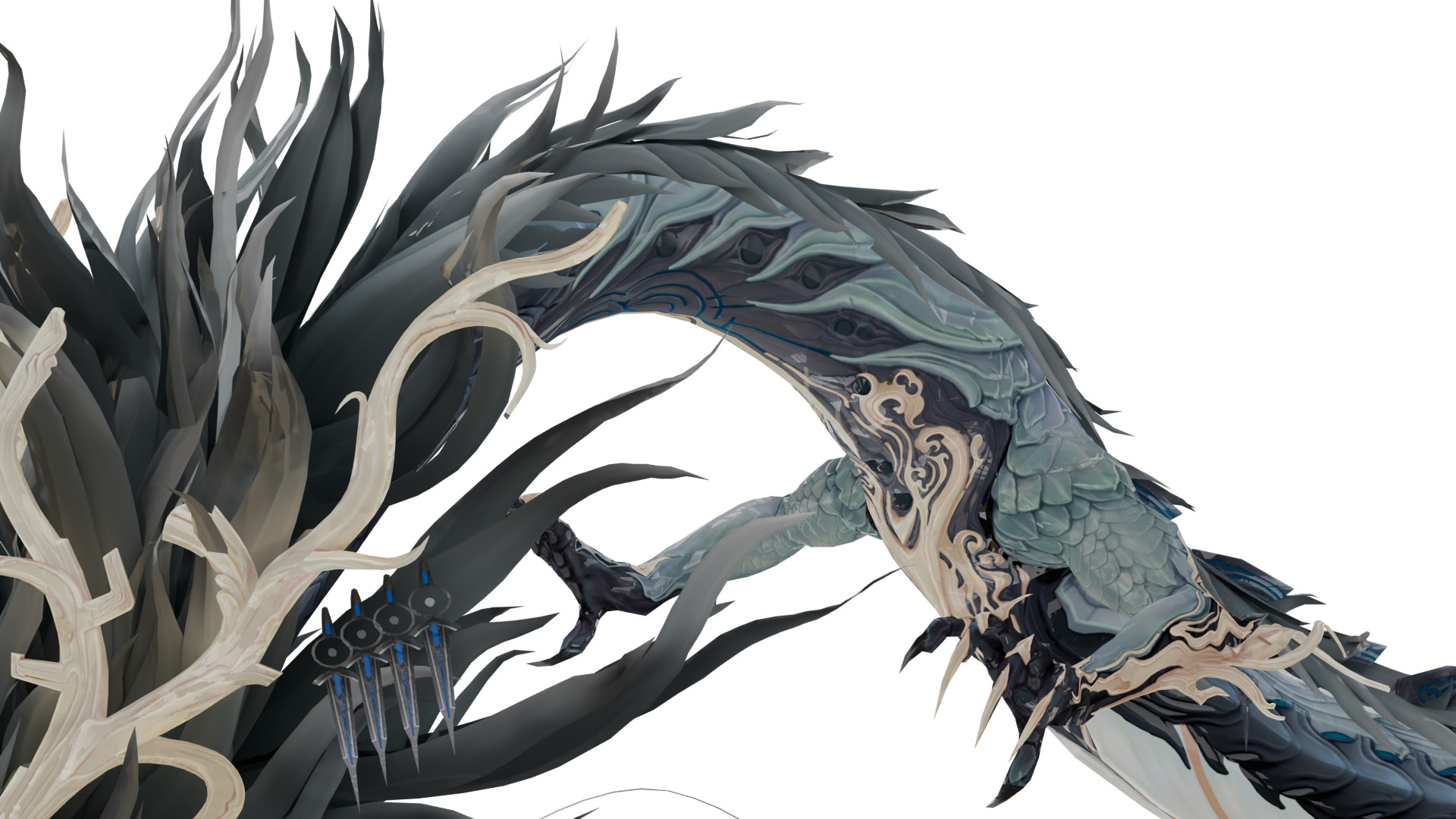 Ancient Dragon  Low-poly 3D model_3