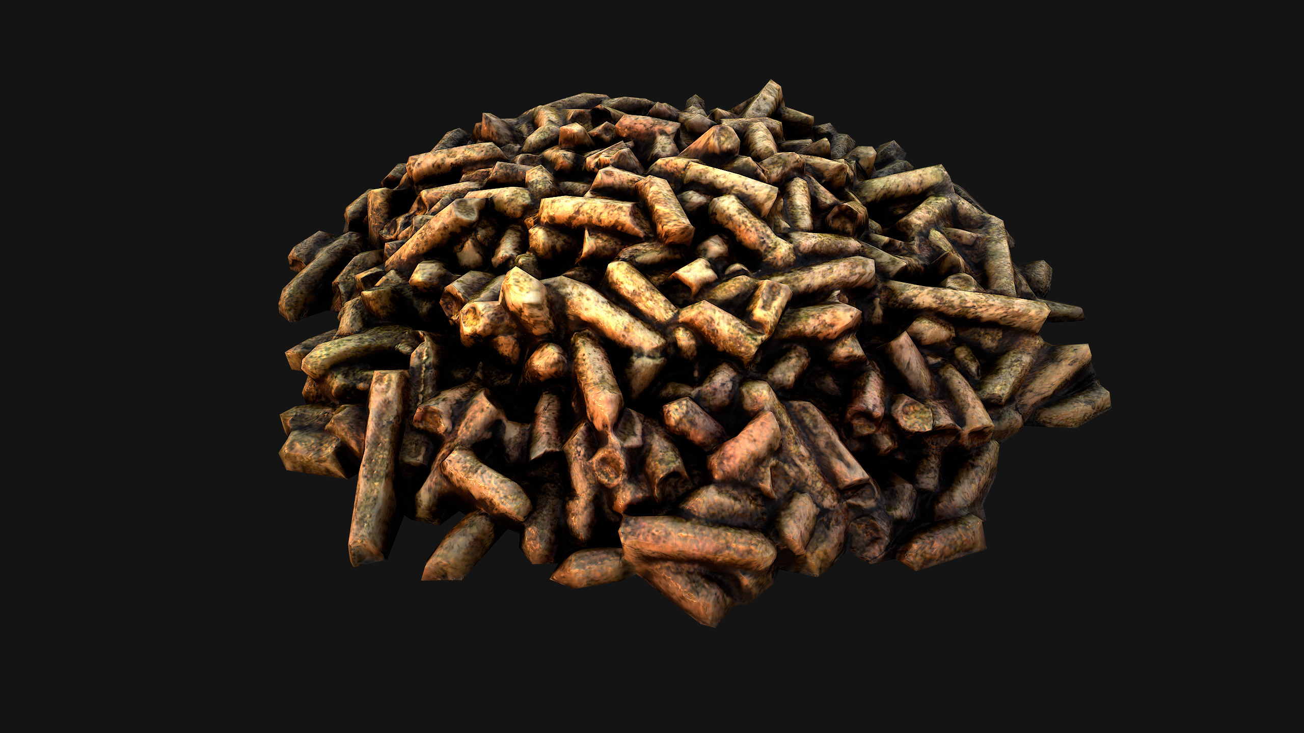 Toilet Pet Cat Litter Box Filler zoo Furniture Pack Low-poly 3D model_32