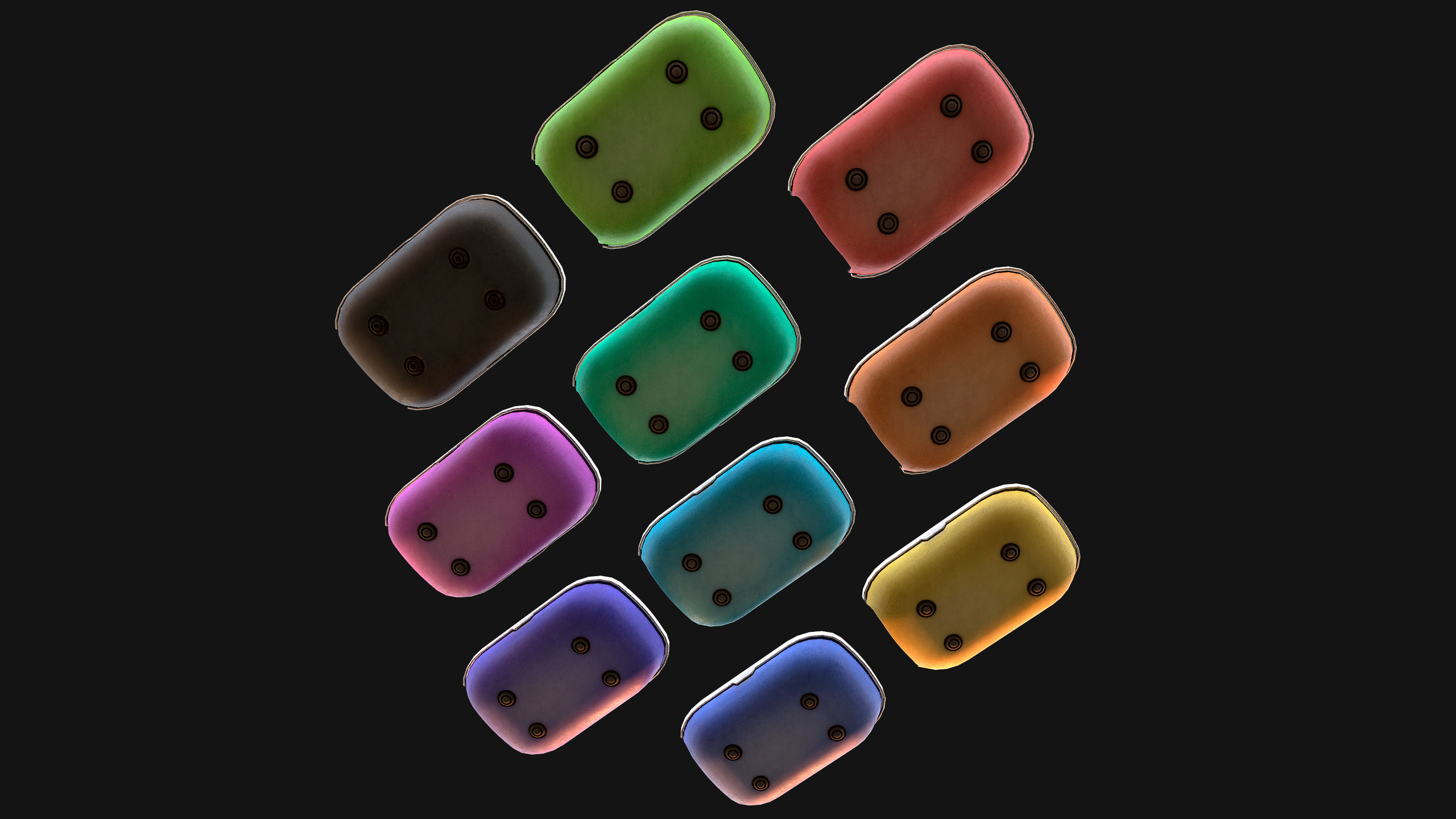 Toilet Pet Cat Litter Box Filler zoo Furniture Pack Low-poly 3D model_14