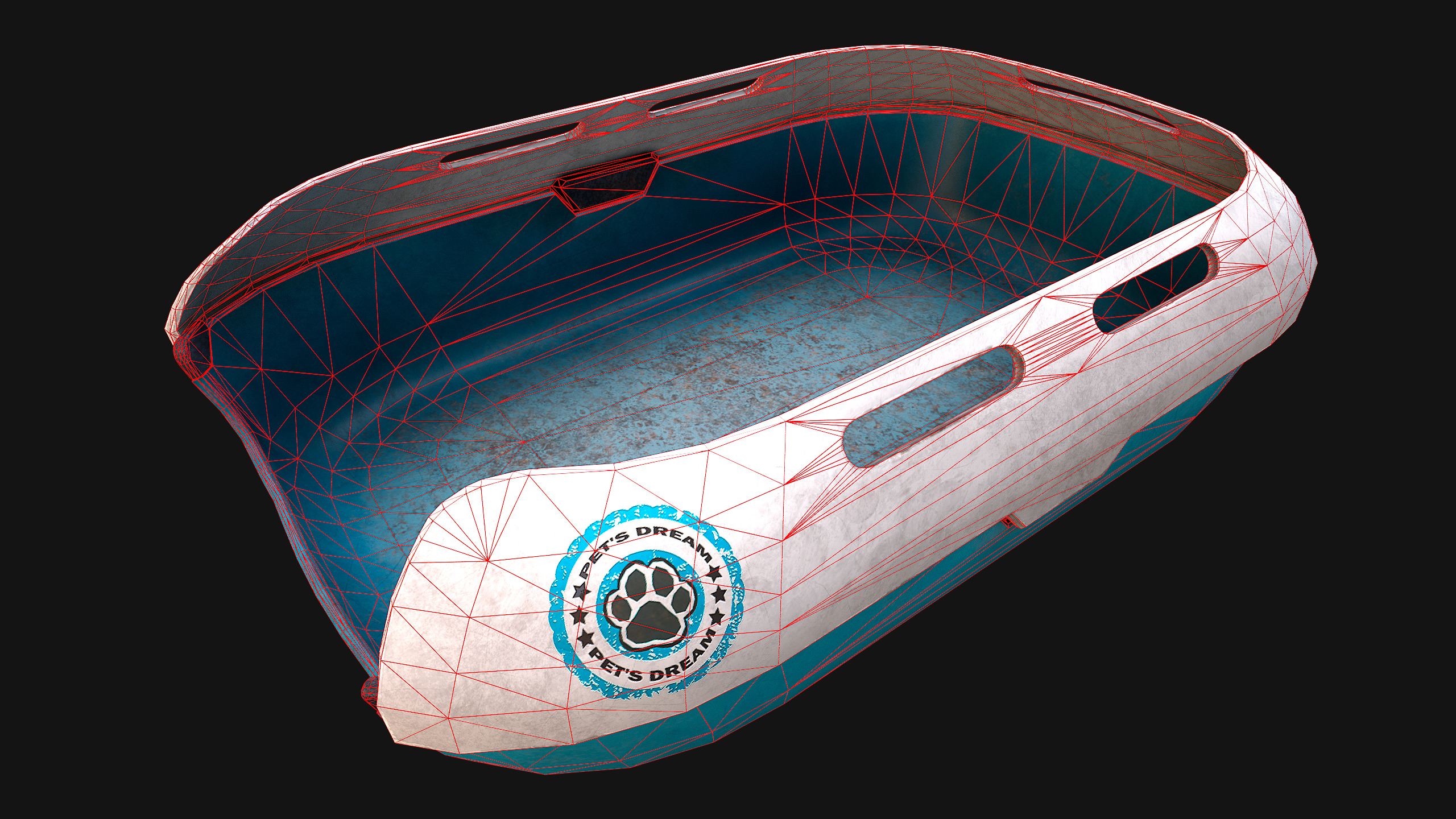 Toilet Pet Cat Litter Box Filler zoo Furniture Pack Low-poly 3D model_28