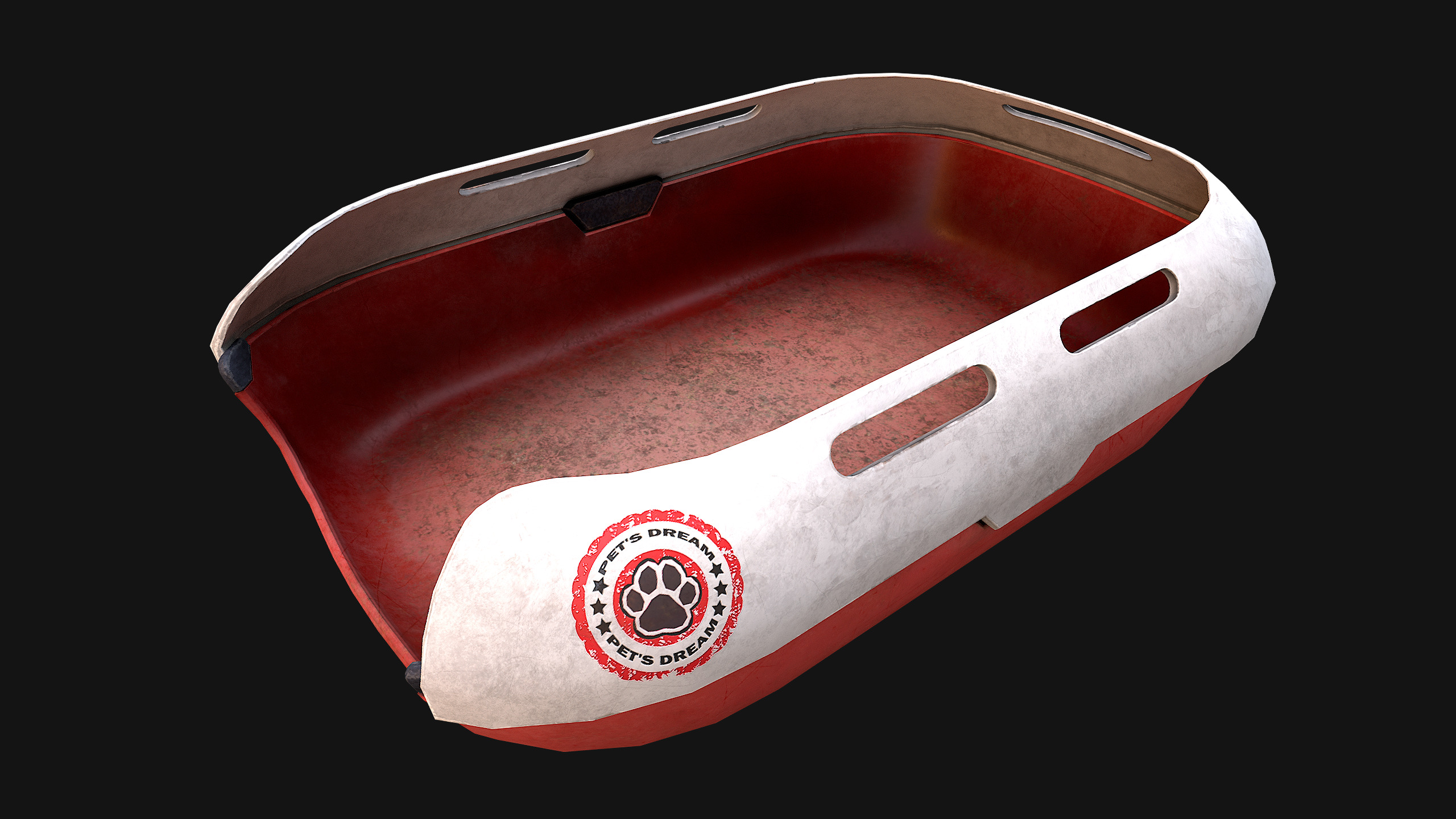 Toilet Pet Cat Litter Box Filler zoo Furniture Pack Low-poly 3D model_18