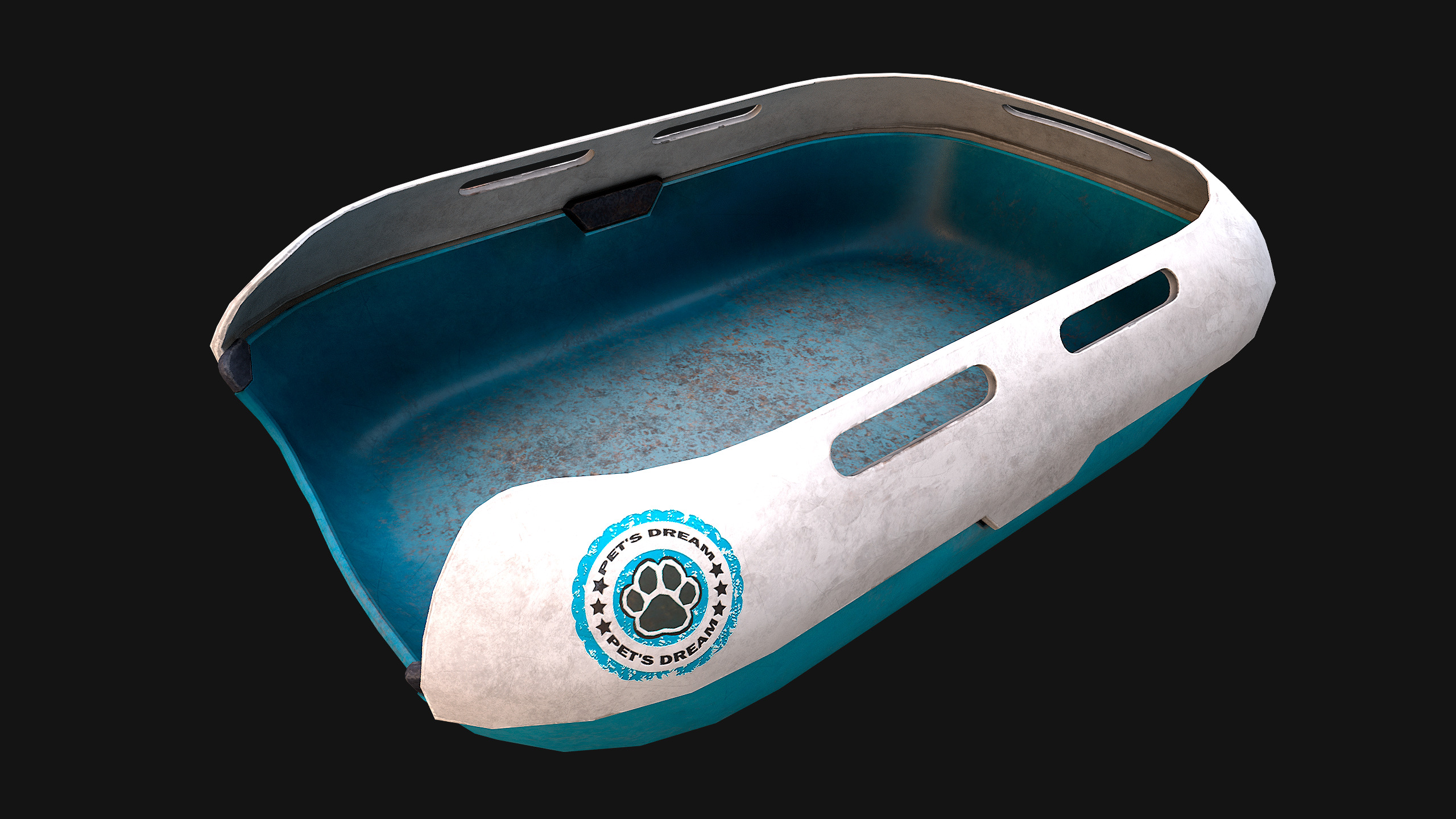 Toilet Pet Cat Litter Box Filler zoo Furniture Pack Low-poly 3D model_23