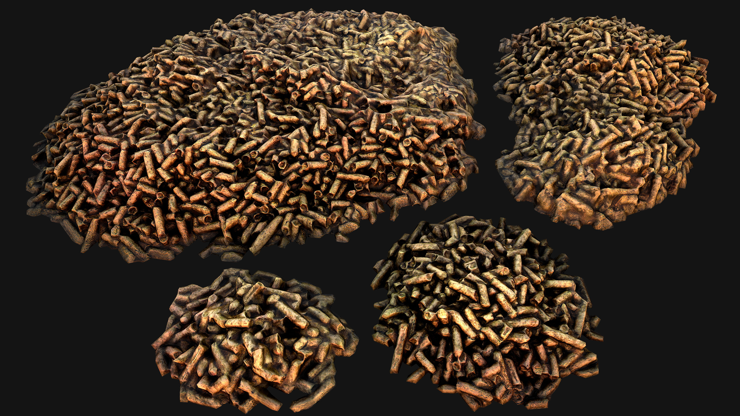 Toilet Pet Cat Litter Box Filler zoo Furniture Pack Low-poly 3D model_36