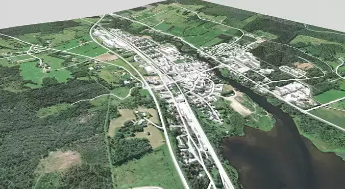 Cityscape Svenstavik Sweden