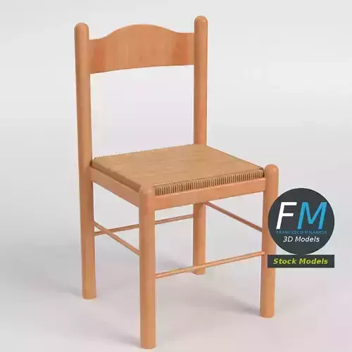 Wooden kitchen chair