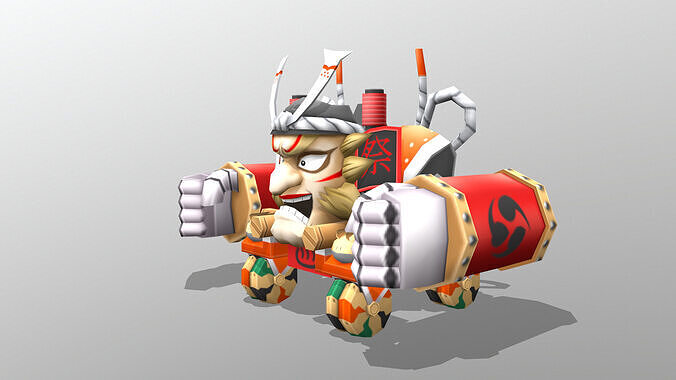 m2 21 Mikoshi Face Low-poly 3D model