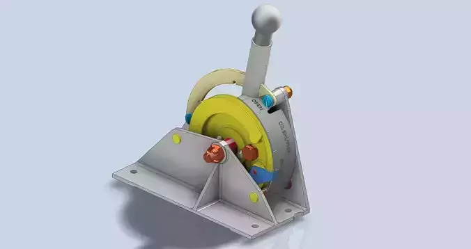 P-39 Airacobra Oil Shutter Control Quadrant 3D print model