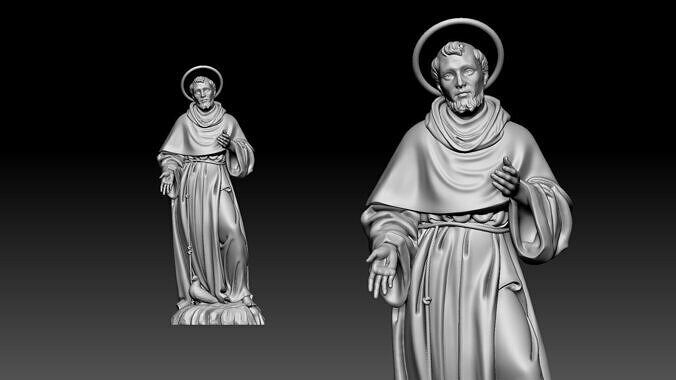 Saint Francis  3D print model