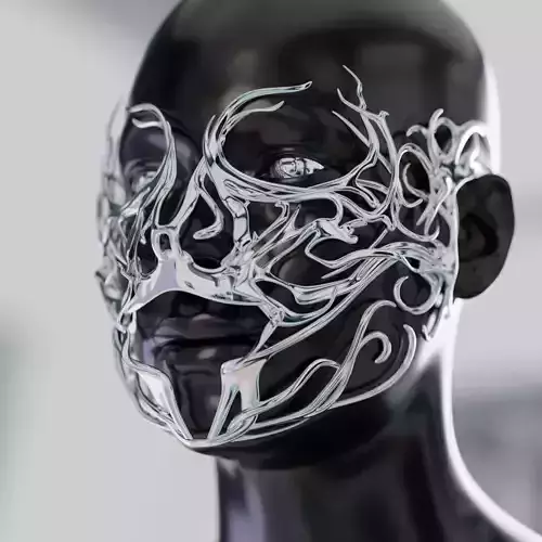 3D Face Mask - Masquerade Ball Mask 3D print model