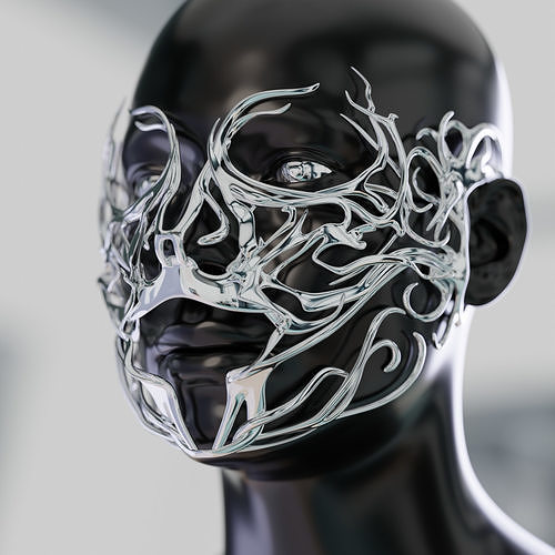 3D Face Mask - Masquerade Ball Mask 3D print model