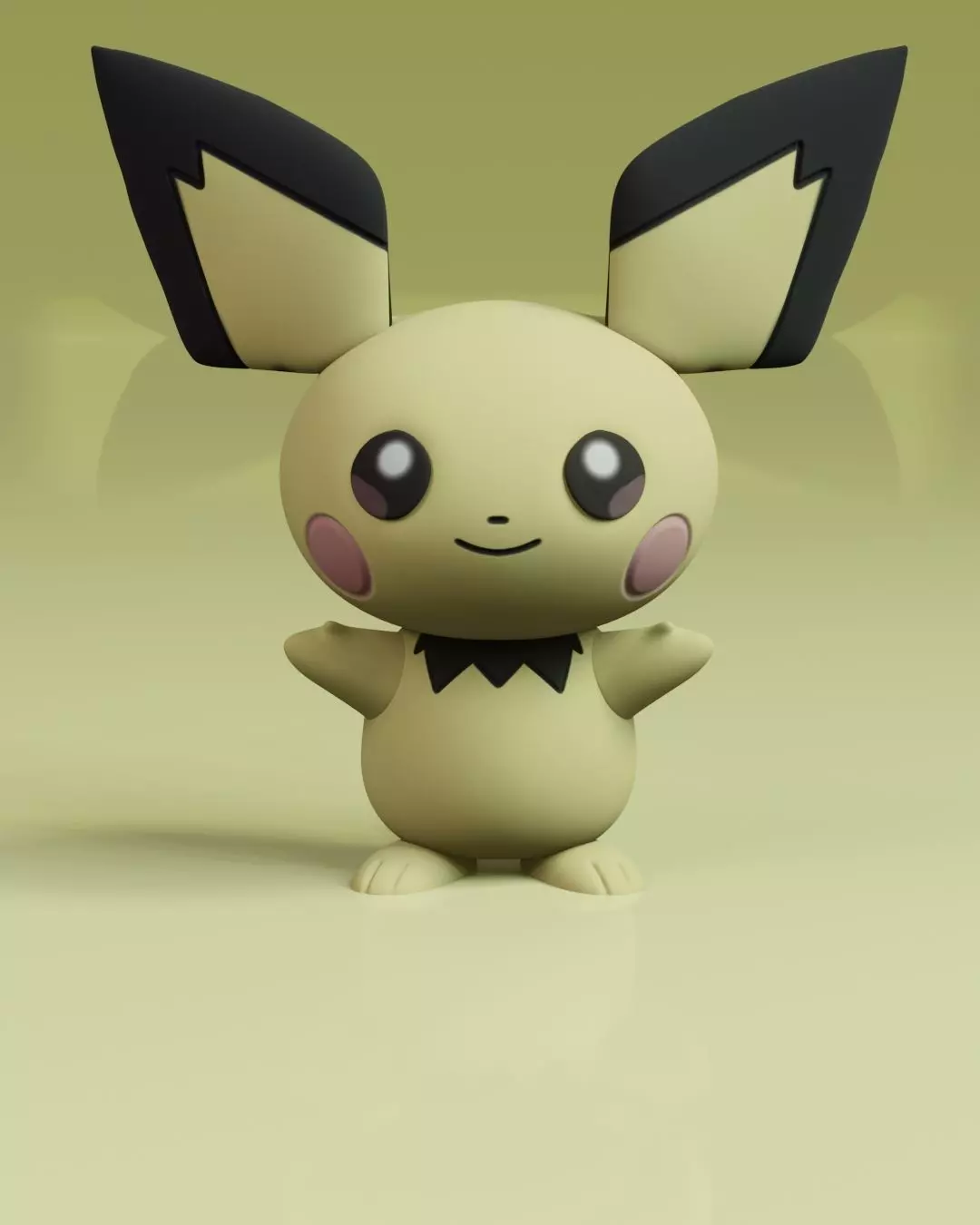 Pichu Tpose Pokemon 3D print model_0