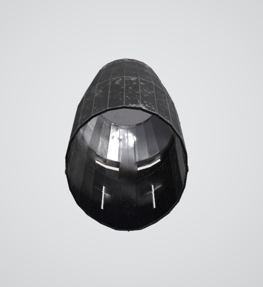 Knight helmet Low-poly 3D model_2