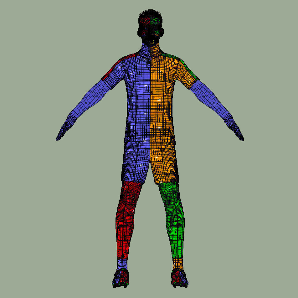 T-Pose Rigged Jamal Musiala Bayern Munich 24-25 3D model_6