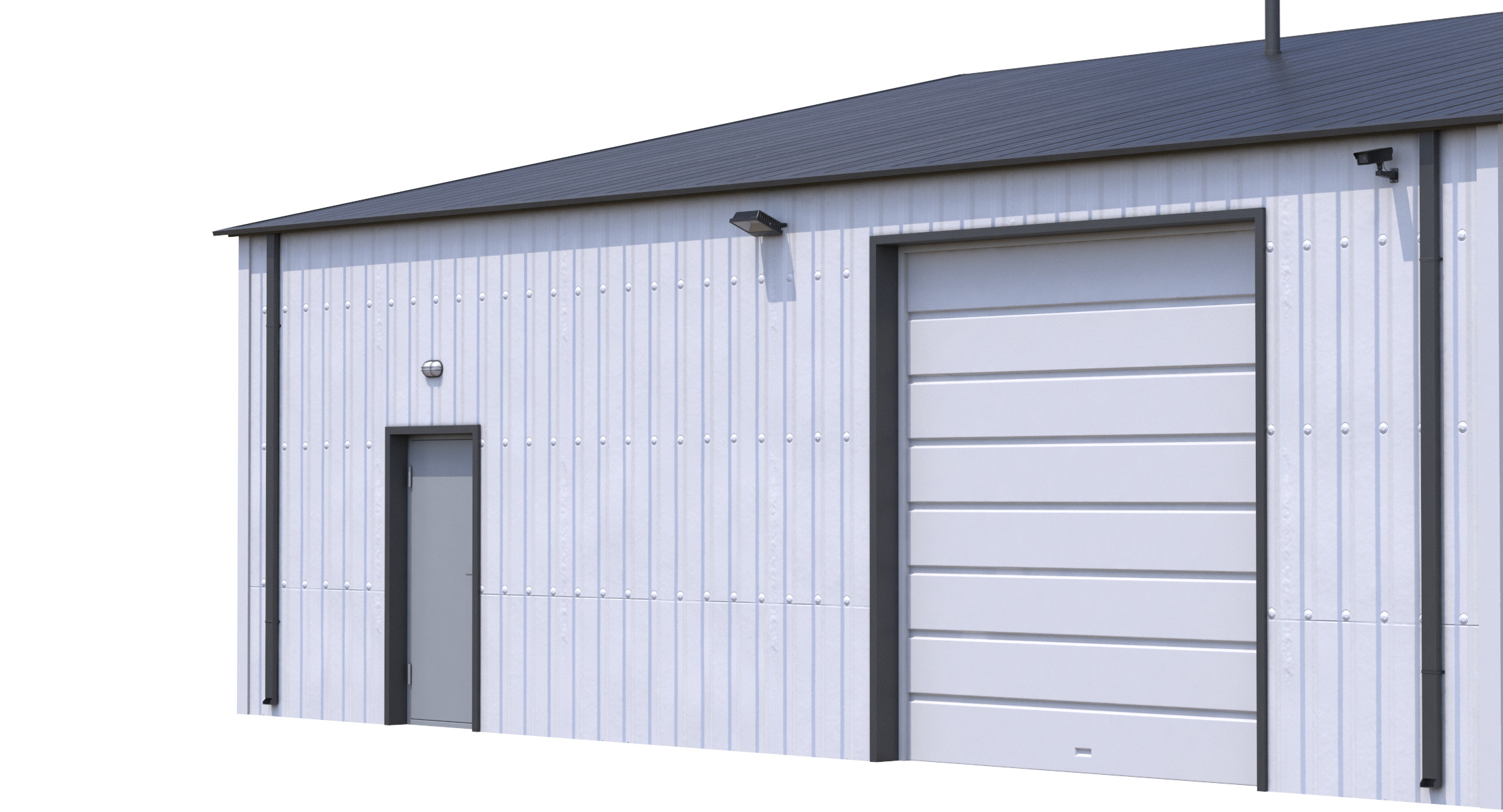 Industrial Building 11 Low-poly 3D model_4