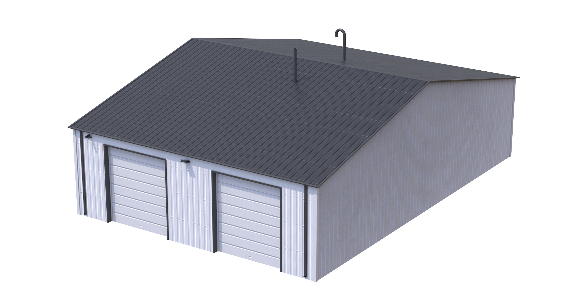 Industrial Building 11 Low-poly 3D model_1