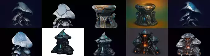 Monster Structure bundle 6 pack 100 glb