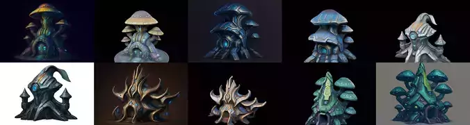 Monster Structure bundle 2 pack 100 glb