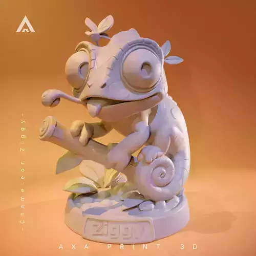 Ziggy the Chameleon - Funny 3D Print