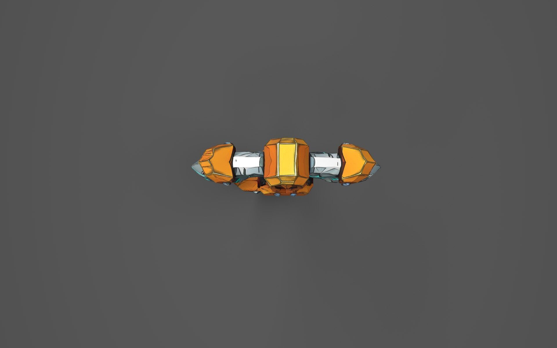 Low Poly Stone-Fang Twinblade Axe Low-poly 3D model_10