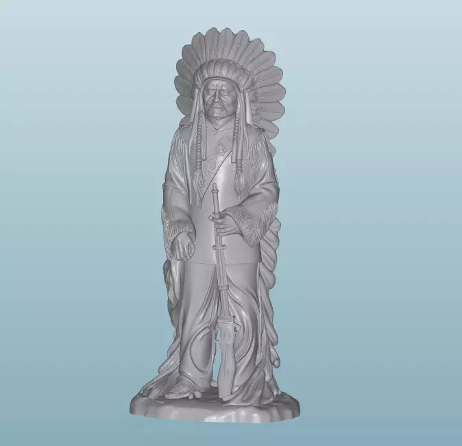 INDIAN W15 Native American Figures 3D print model_0