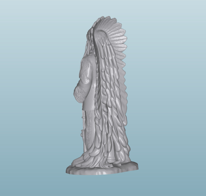 INDIAN W15 Native American Figures 3D print model_1