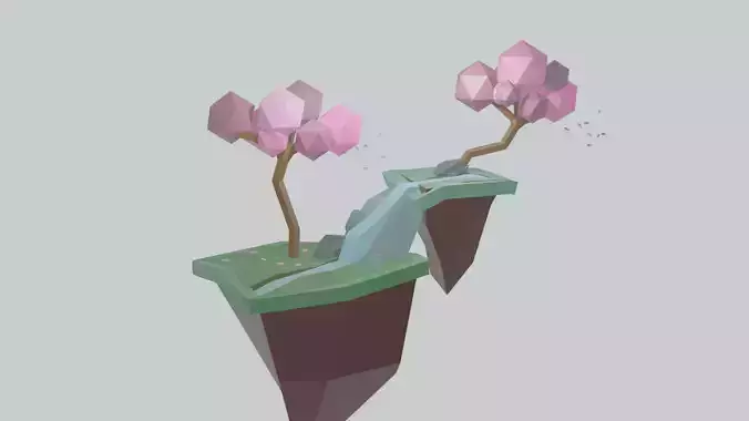 Low-poly tree