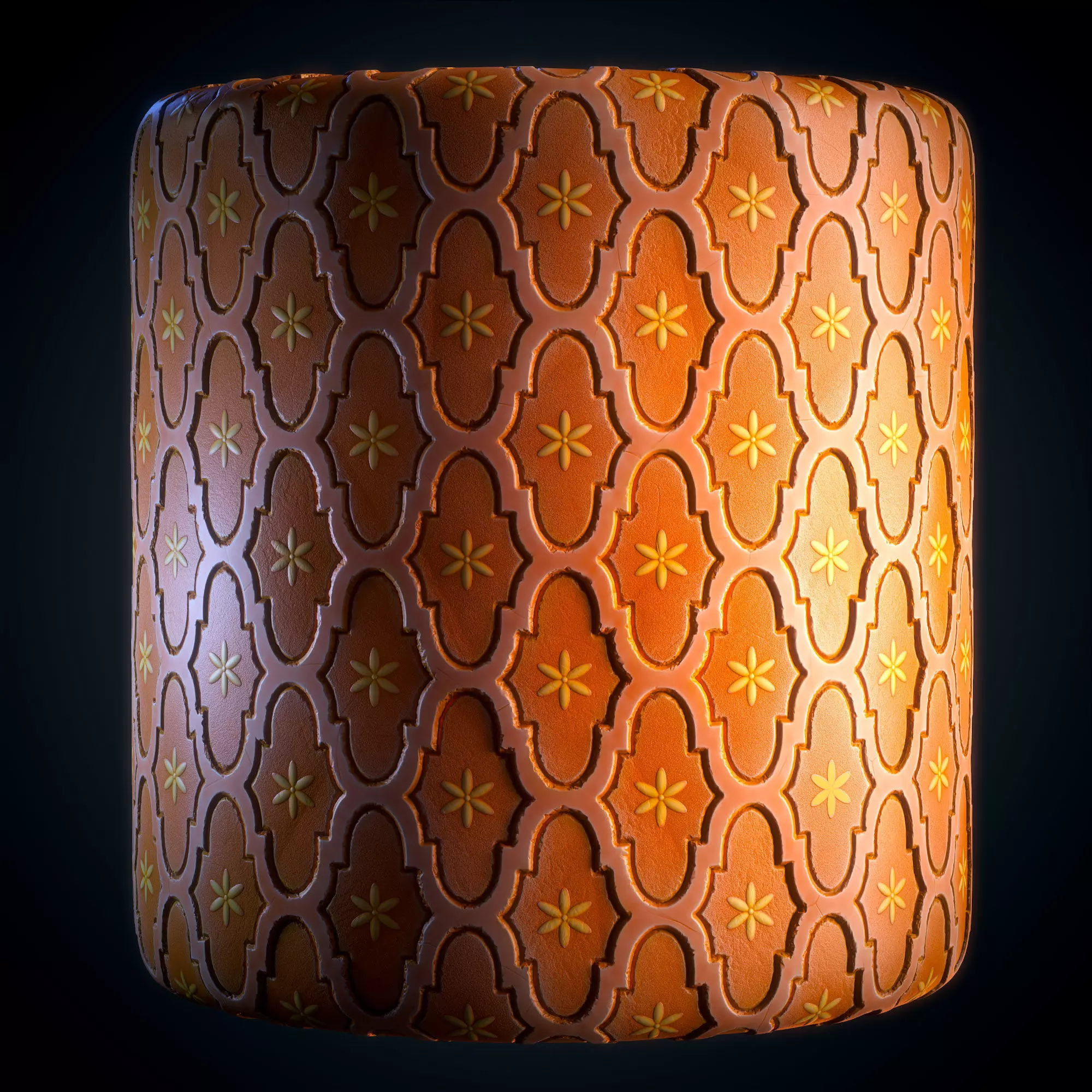 Wall Ornamental Stylized - VOL 08 - SBsar - Maps 3D model_0