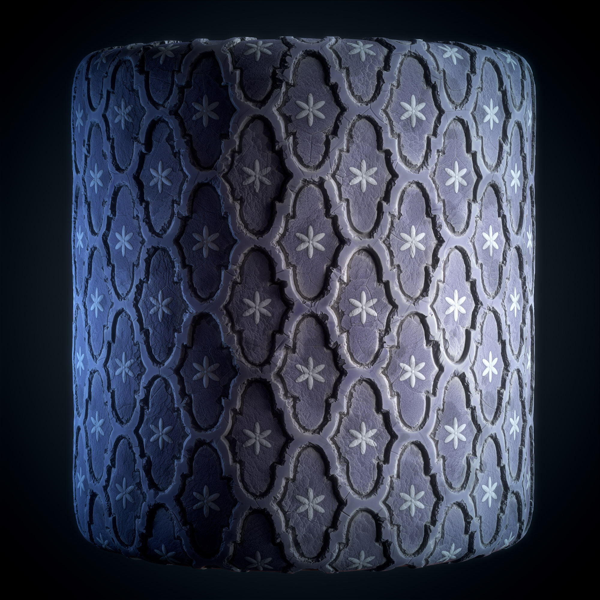 Wall Ornamental Stylized - VOL 08 - SBsar - Maps 3D model_6