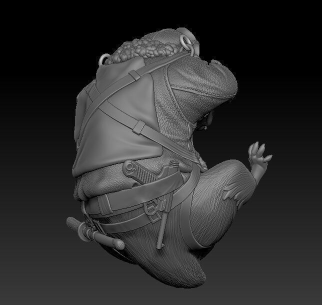 hamster pilot  3D print model_2